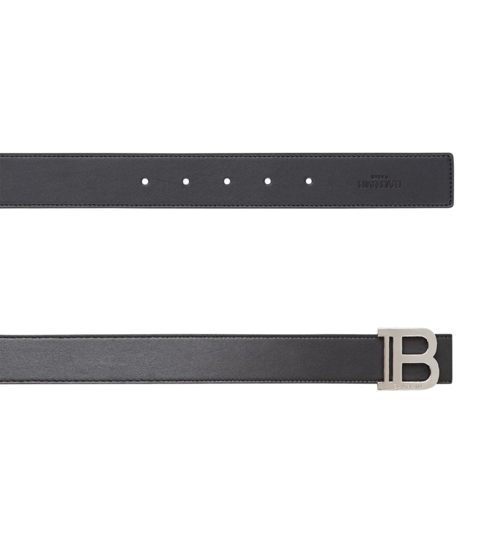 Balmain Balmain Leather Reversible B-Buckle Belt