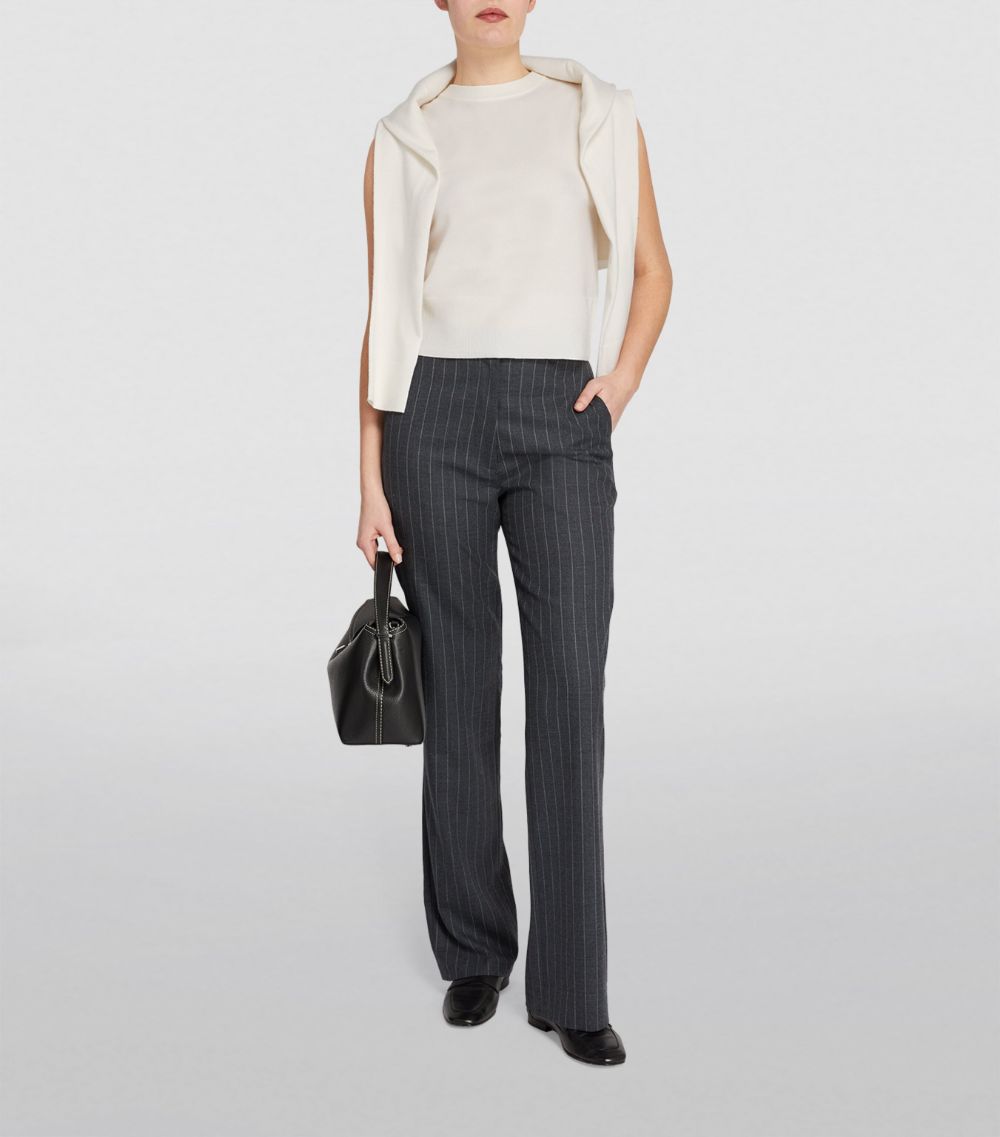 Vince Vince Wool-Cashmere Cropped Sweater Vest