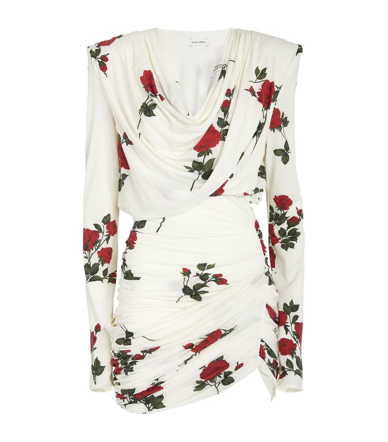 Magda Butrym Magda Butrym Floral Draped Mini Dress