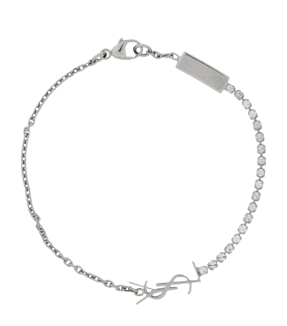 Saint Laurent Saint Laurent Logo Charm Bracelet