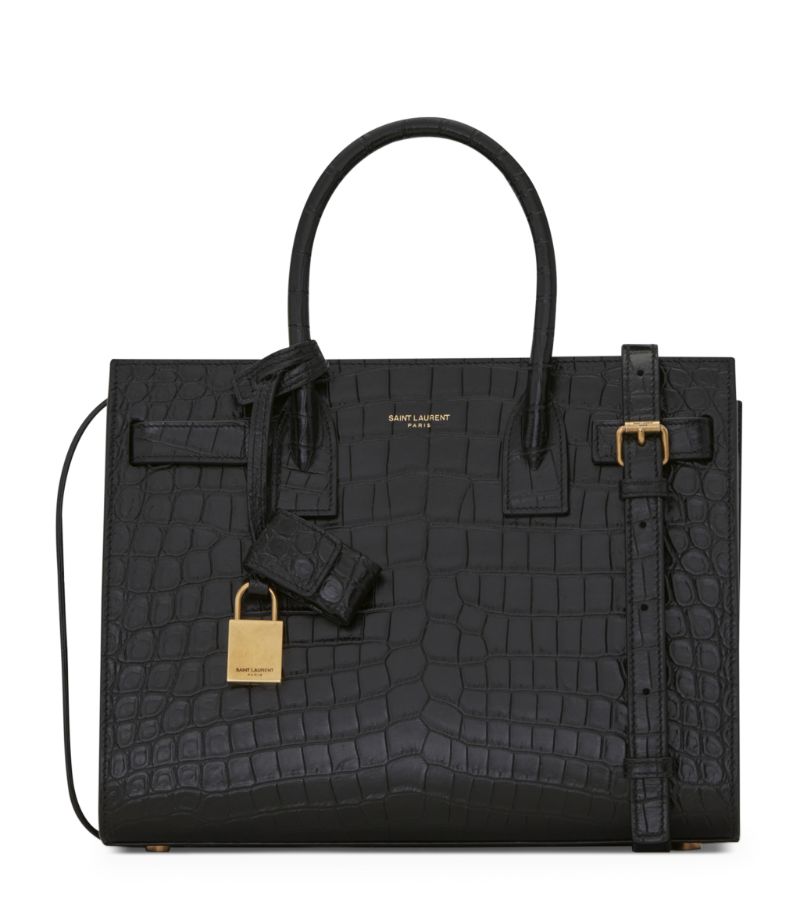 Saint Laurent Saint Laurent Croc-Embossed Sac De Jour