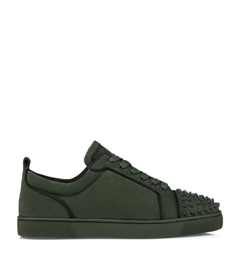 Christian Louboutin Christian Louboutin Louis Junior Spikes Suede Sneakers