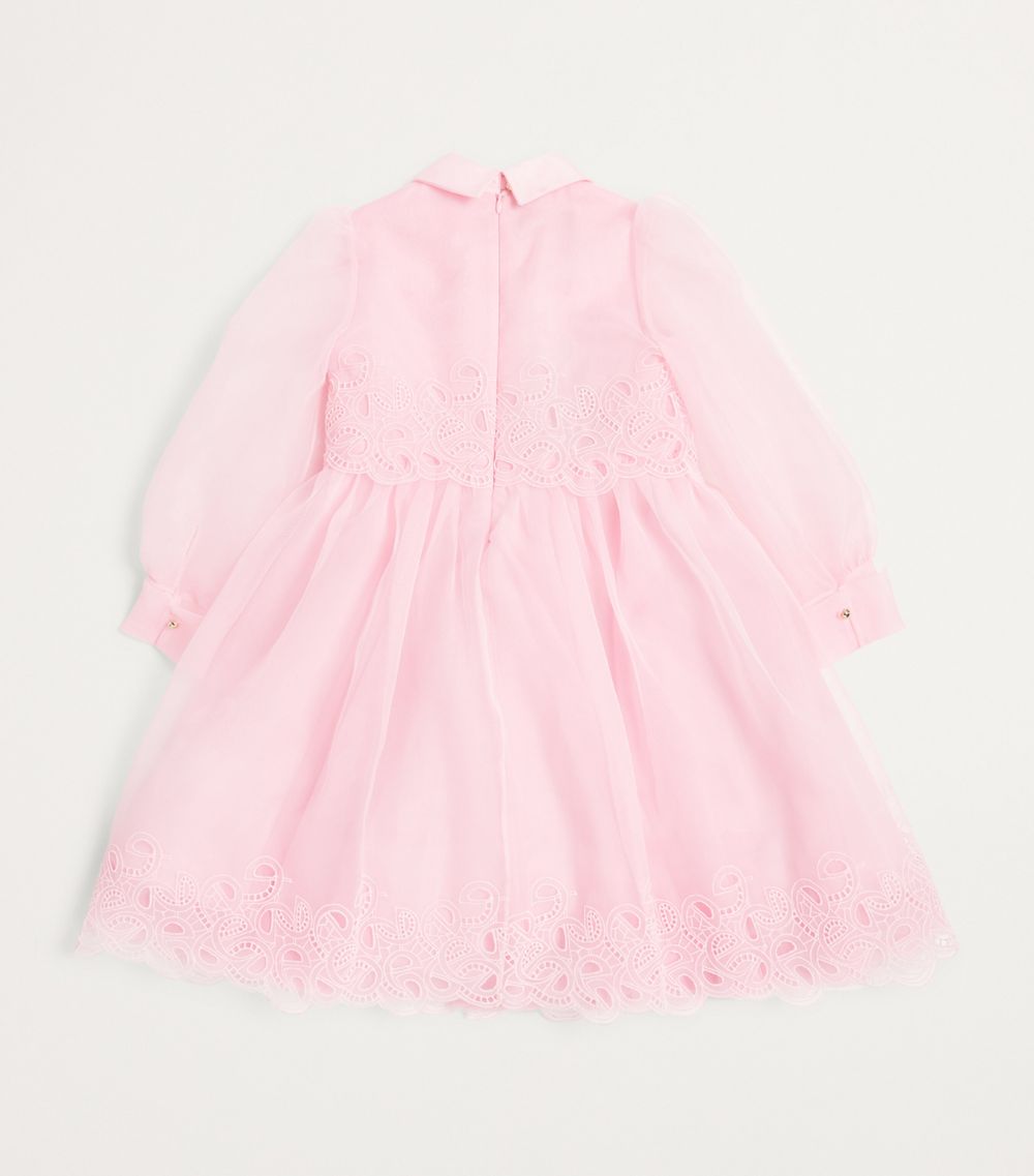 Elie Saab Junior Elie Saab Junior Tulle Embroidered Bow Dress (4-10 Years)