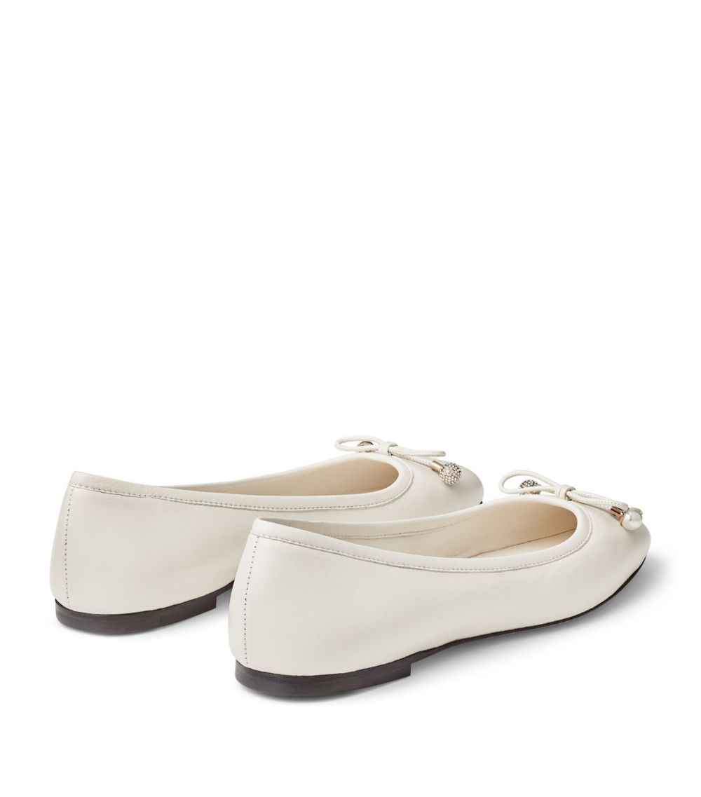 Jimmy Choo Jimmy Choo Elme Lambskin Ballet Flats