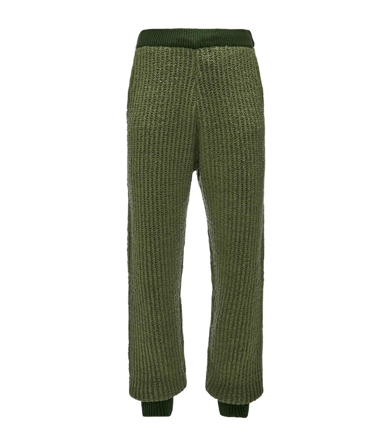 Jw Anderson Jw Anderson Wool Ribbed Sweatpants