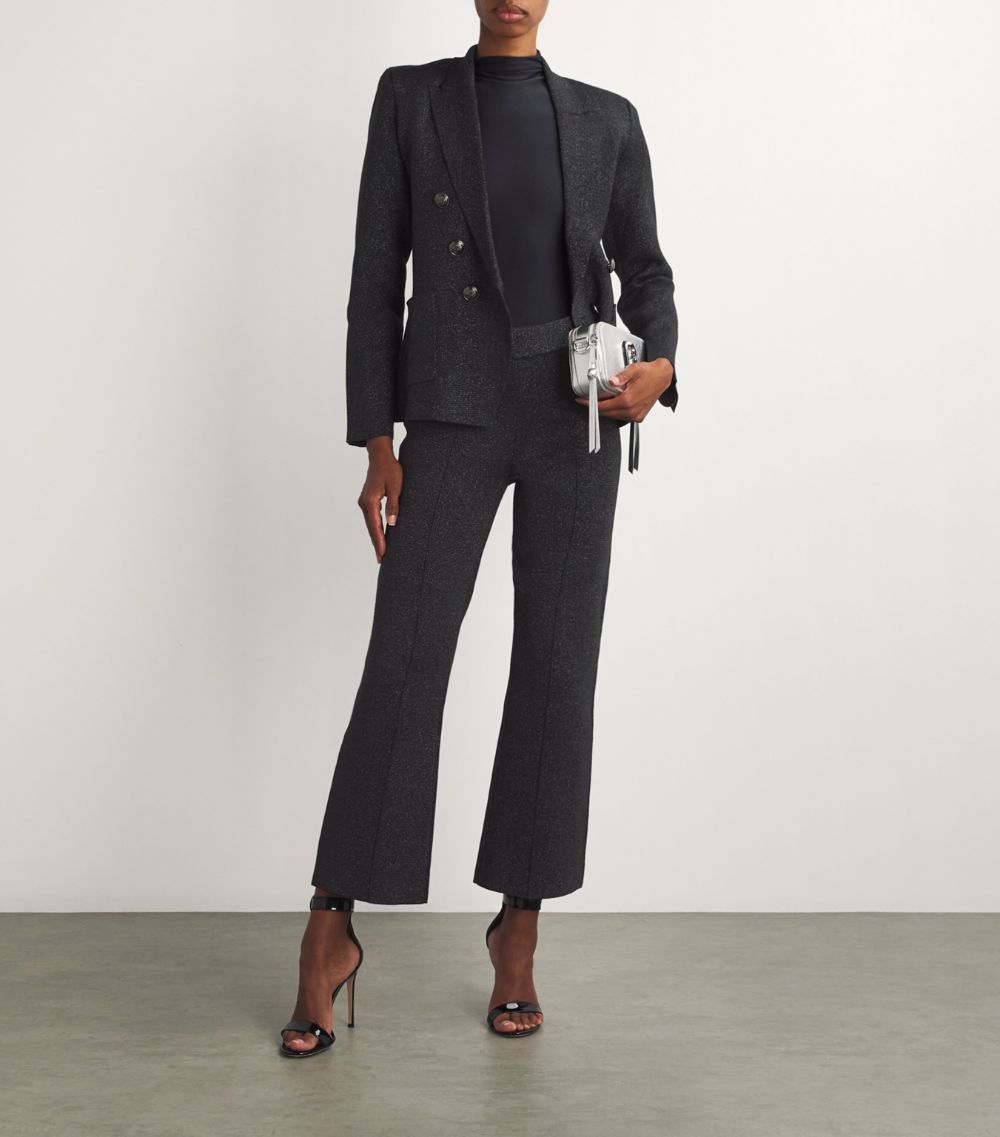 L'Agence L'Agence Metallic Knit Ren Trousers