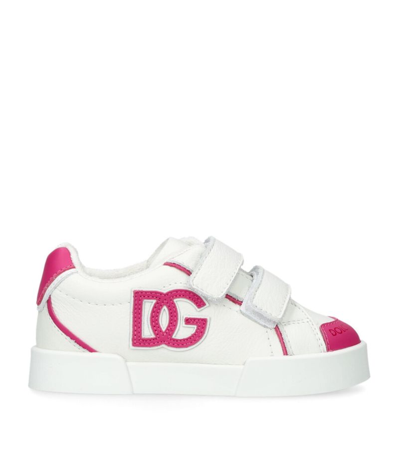 Dolce & Gabbana Dolce & Gabbana Kids Leather Portofino Sneakers