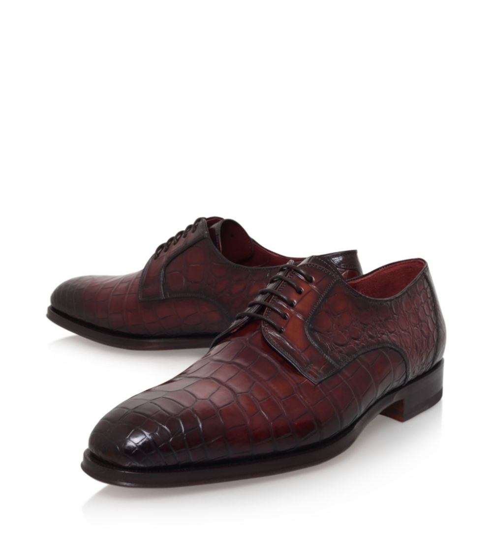 Magnanni Magnanni Crocodile Derby Shoes