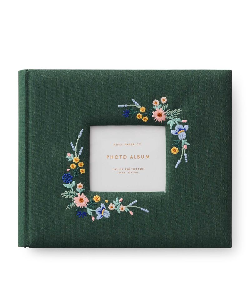 Rifle Paper Co. Rifle Paper Co. Wildwood Embroidered Photo Album (6" X 4")