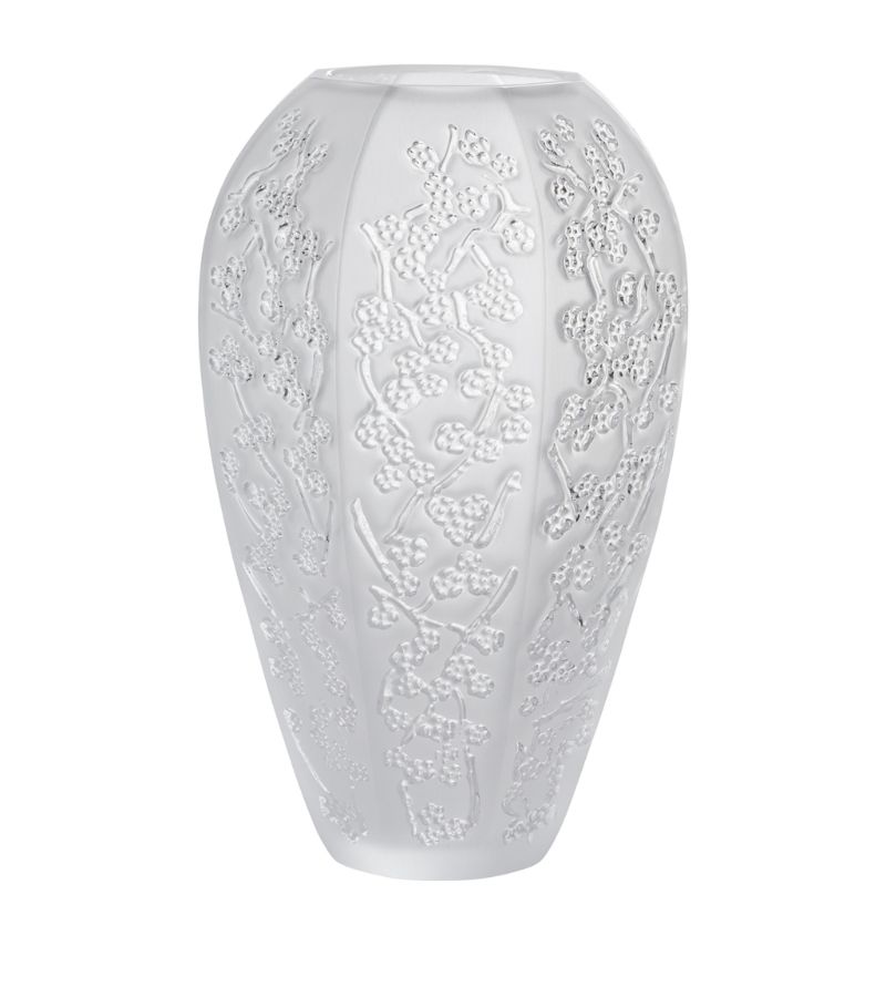 Lalique Lalique Large Crystal Sakura Vase (17.5Cm)