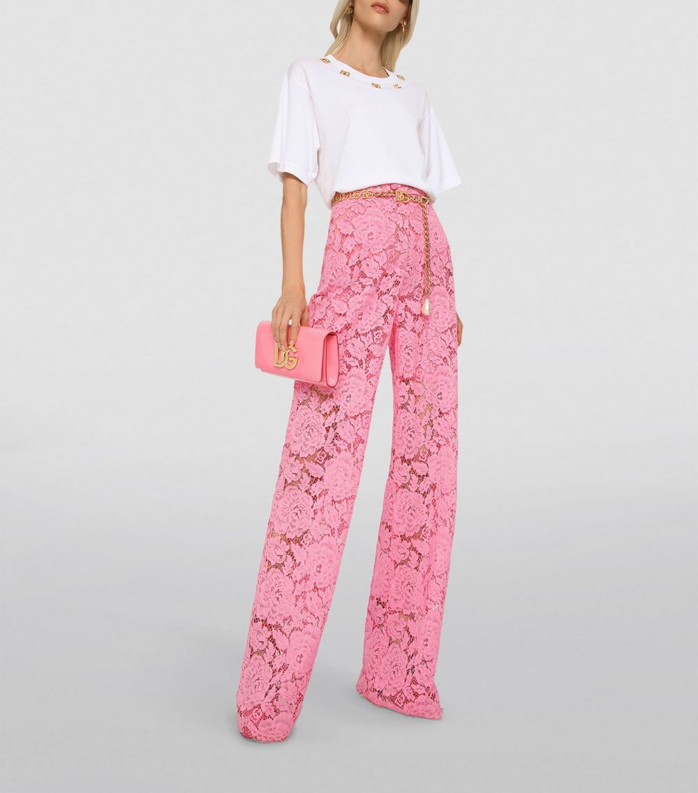 Dolce & Gabbana Dolce & Gabbana Floral Lace Trousers