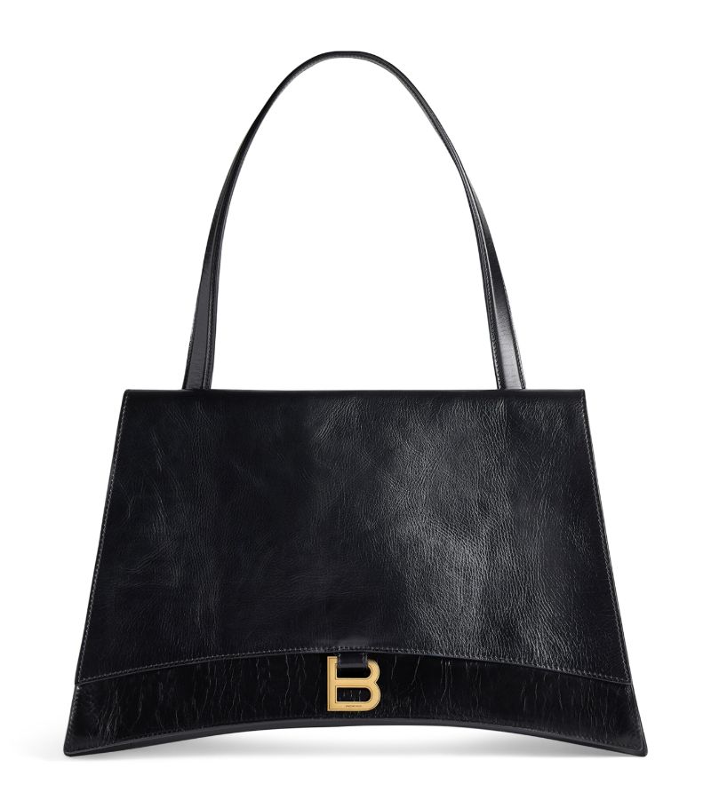 Balenciaga Balenciaga Leather Crush On You Shoulder Bag