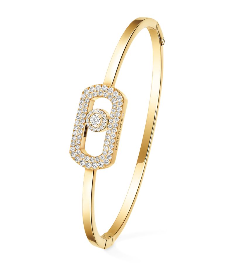 Messika Messika Yellow Gold And Diamond So Move Pavé Bangle