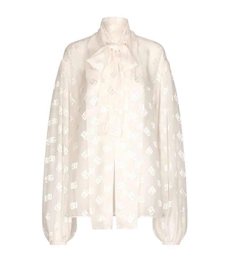 Dolce & Gabbana Dolce & Gabbana Dg Millennials Pussybow Blouse