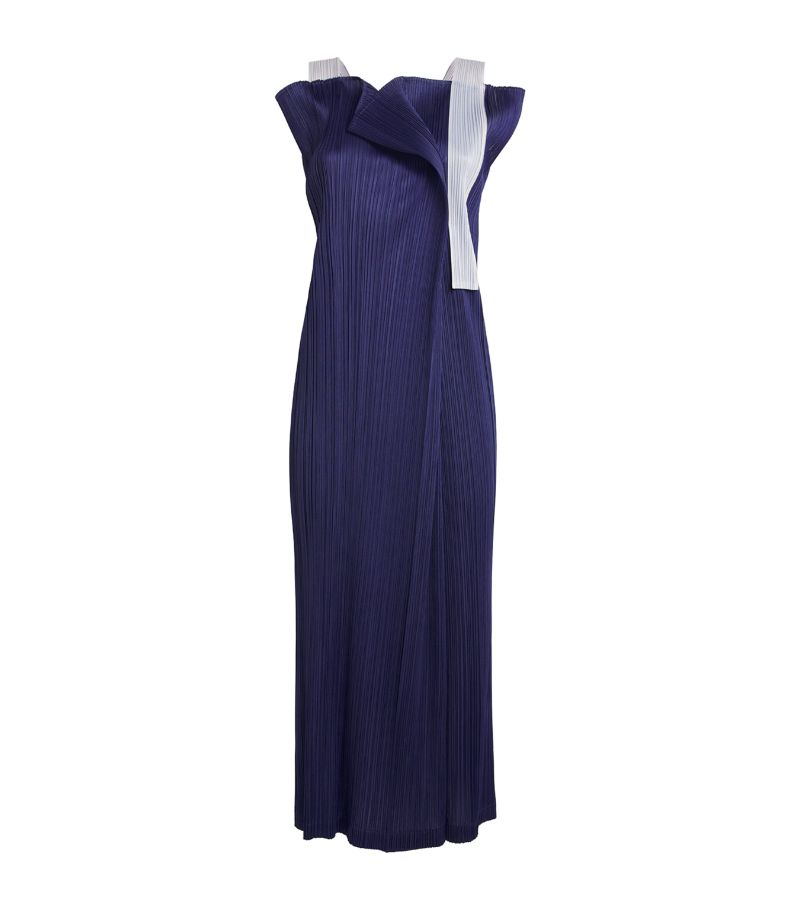 Pleats Please Issey Miyake Pleats Please Issey Miyake Pleated Comet Midi Dress