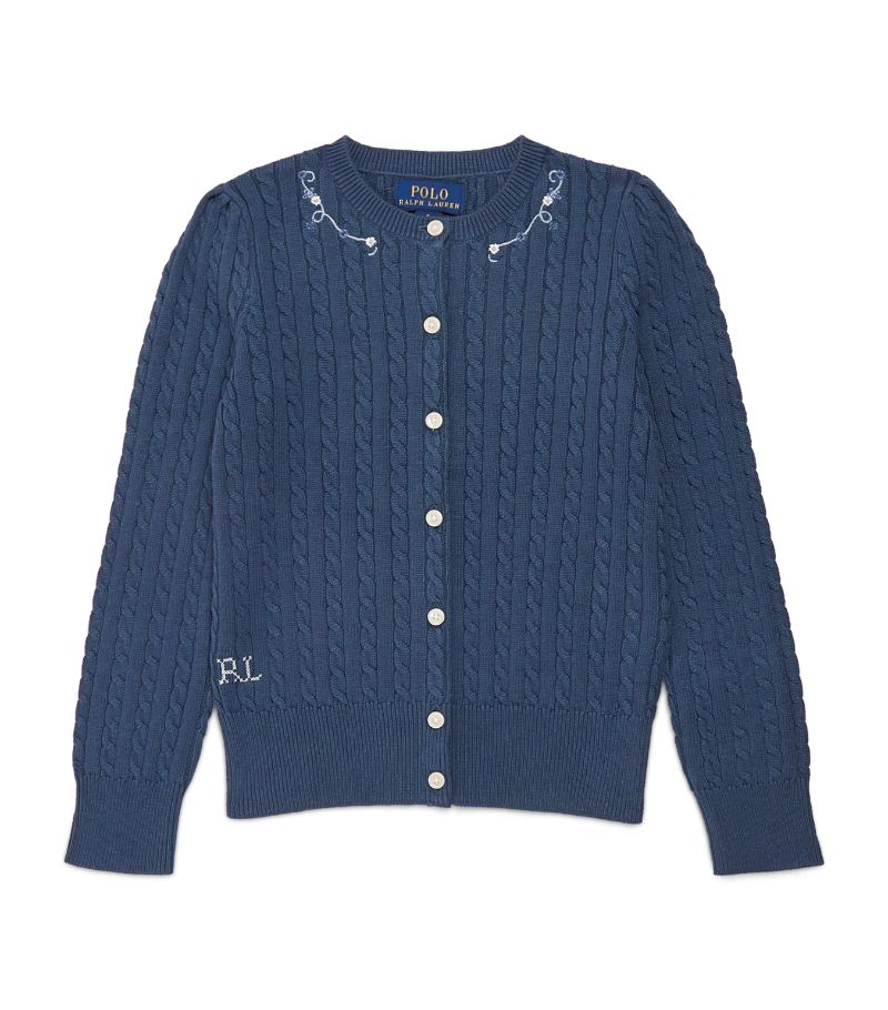 Ralph Lauren Kids Ralph Lauren Kids Cotton Cable-Knit Cardigan (7-14 Years)