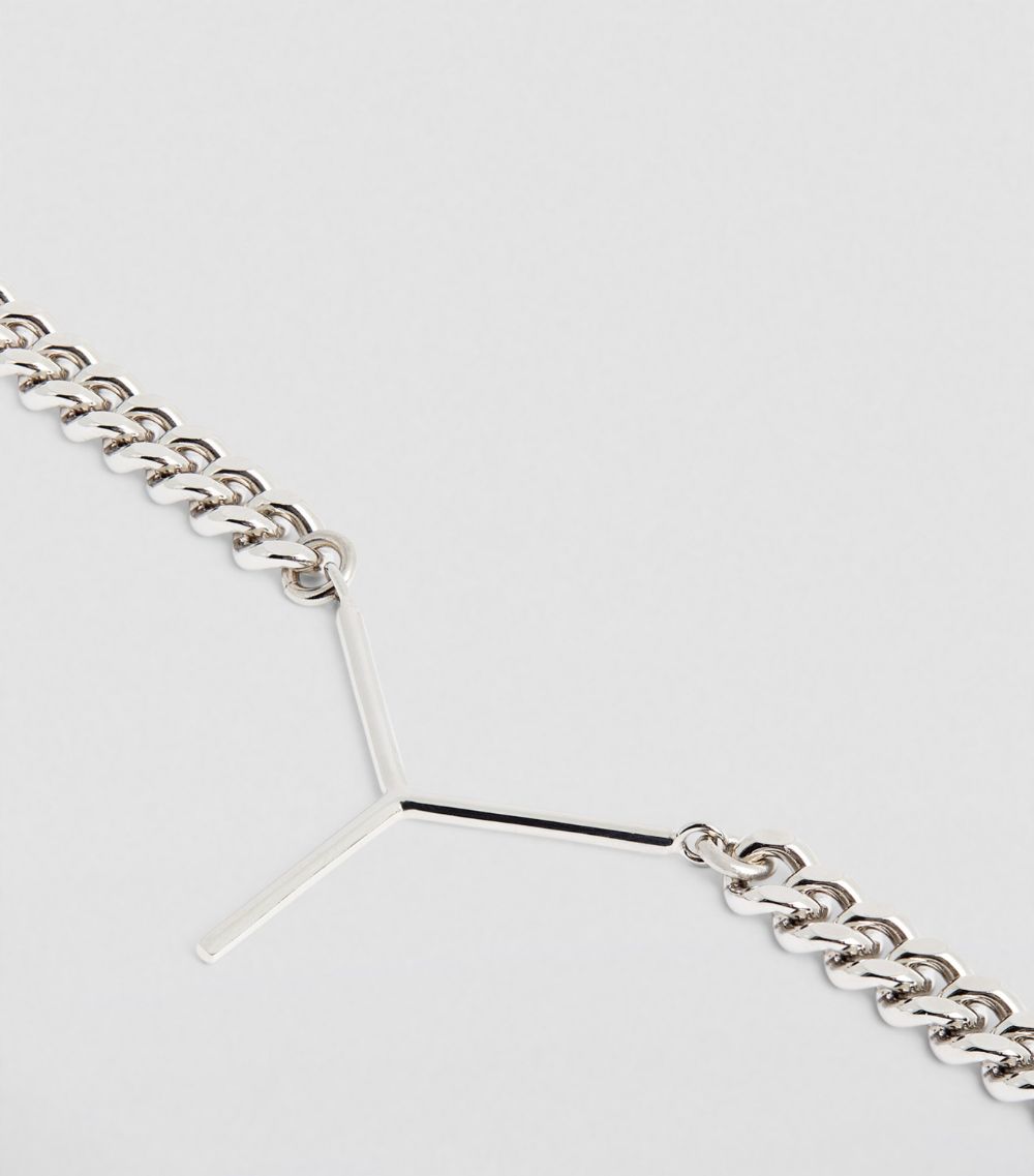 Y/Project Y/Project Silver-Tone Mini Y Chain Bracelet