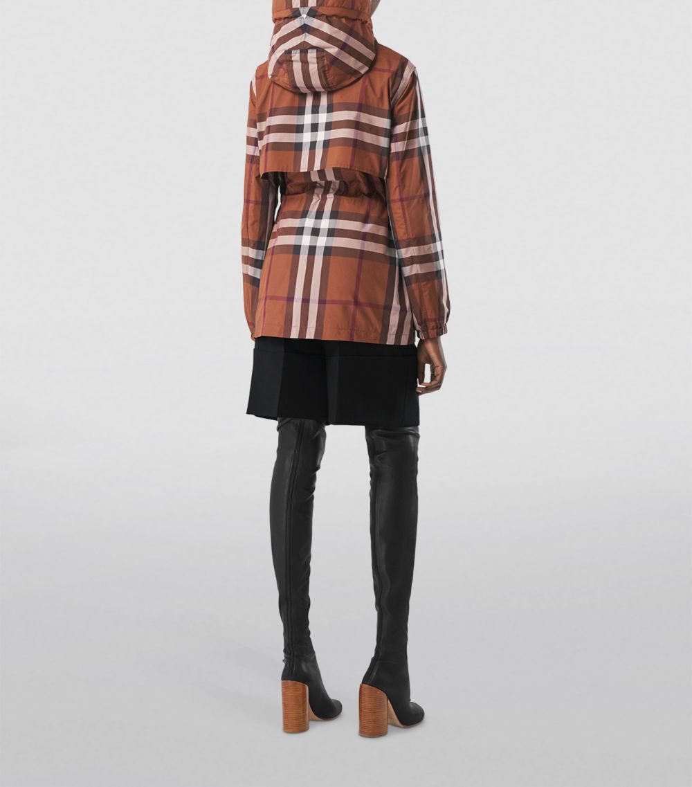 Burberry Burberry Check Lightweight Hooded Parka