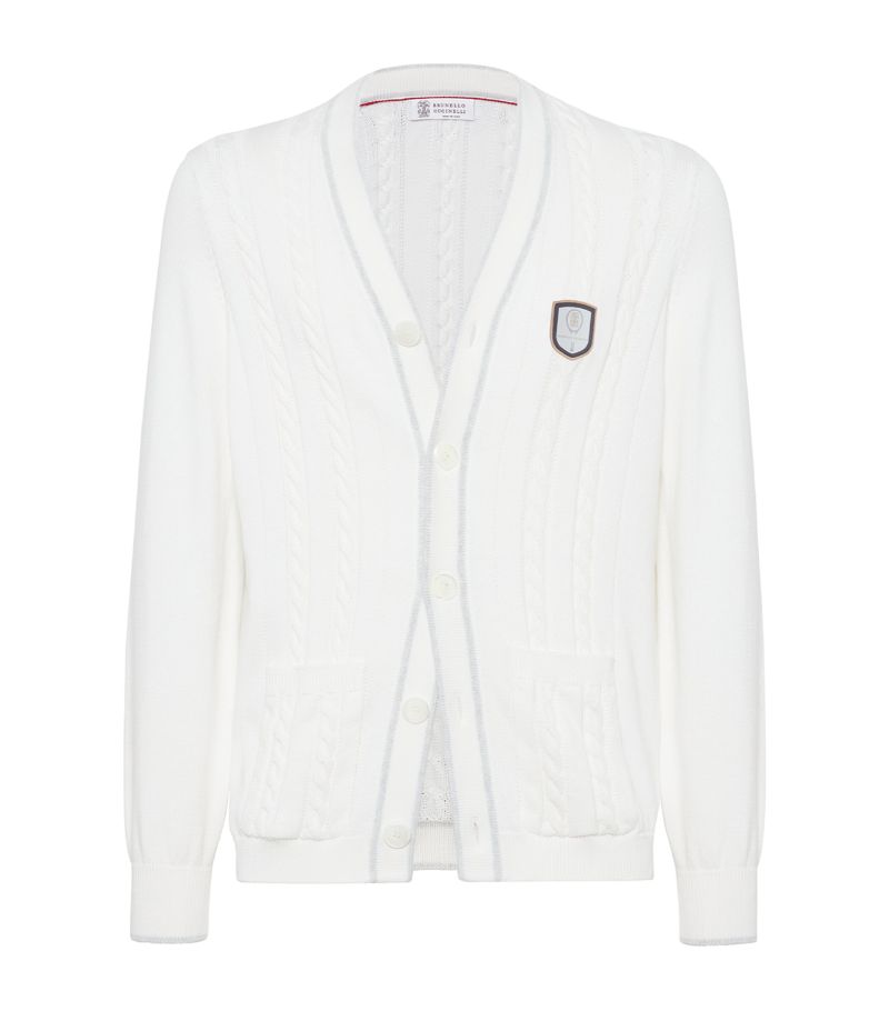 Brunello Cucinelli Brunello Cucinelli Cotton Cable-Knit Cardigan