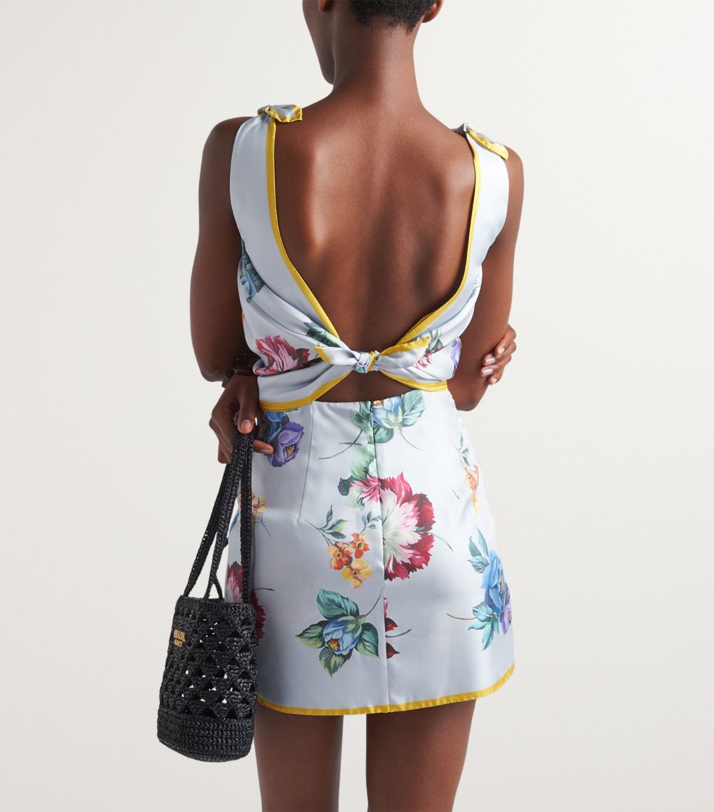 Prada Prada Silk Gardenia Mini Dress