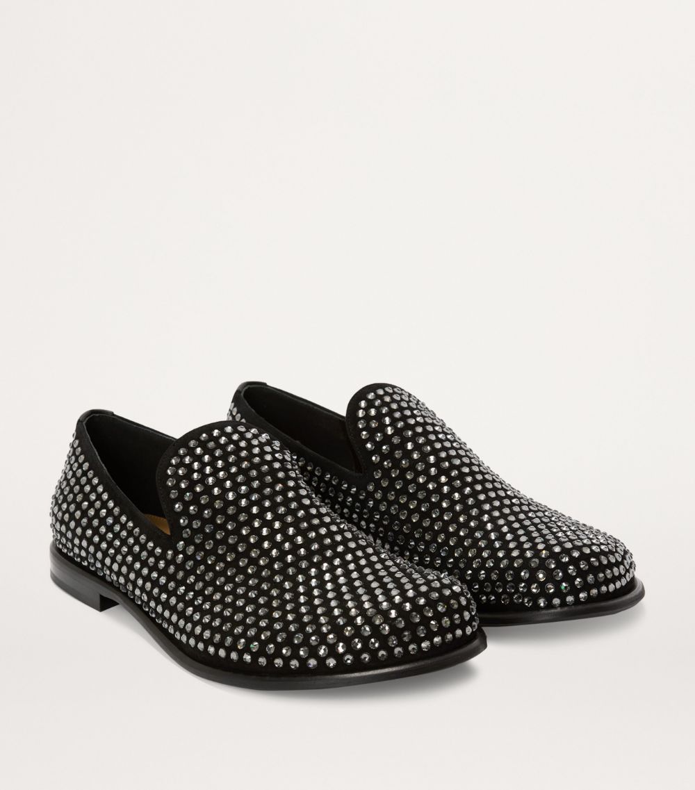 Jw Anderson Jw Anderson Suede Embellished Moccasin Loafers