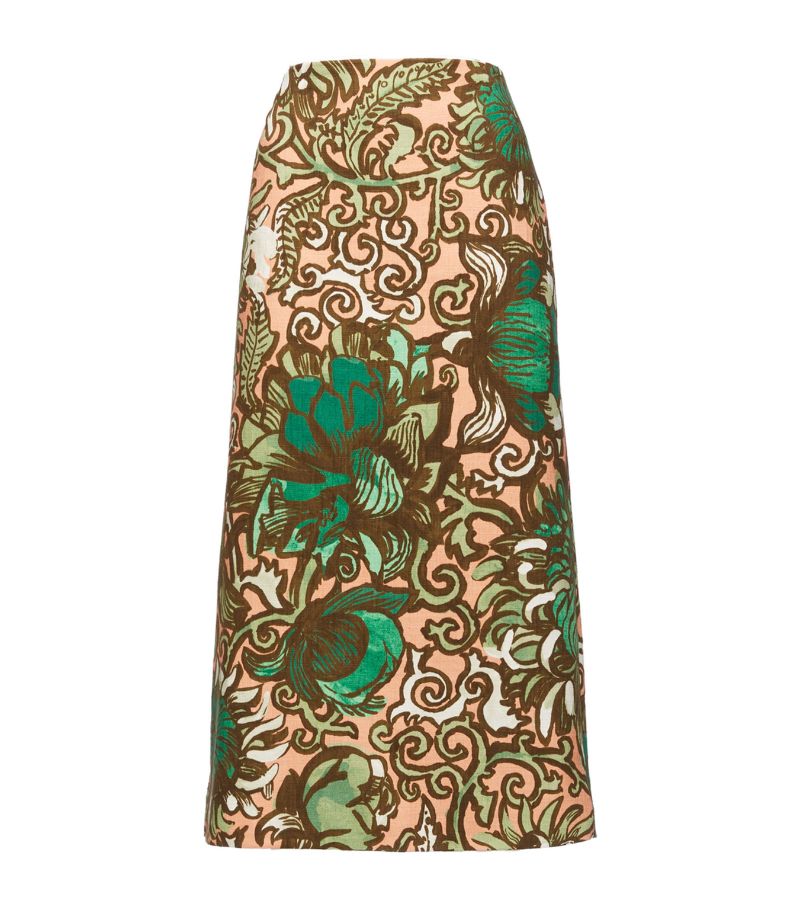 La Doublej La Doublej Patterned Pencil Skirt