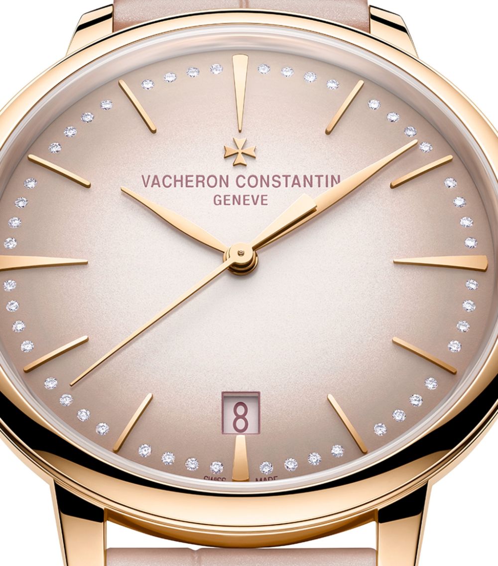 Vacheron Constantin Vacheron Constantin Rose Gold And Diamond Patrimony Self-Winding Watch 36.5Mm