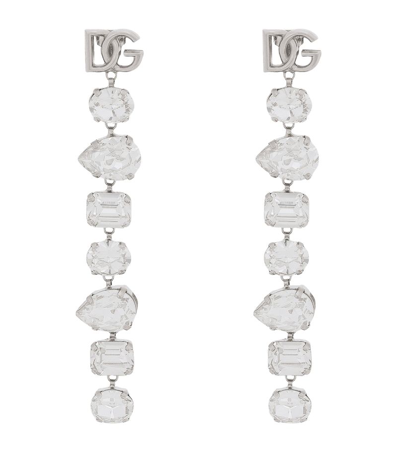 Dolce & Gabbana Dolce & Gabbana Rhinestone Dg Logo Earrings