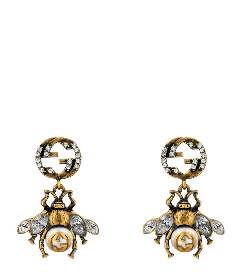 Gucci Gucci Double G Bee Earrings