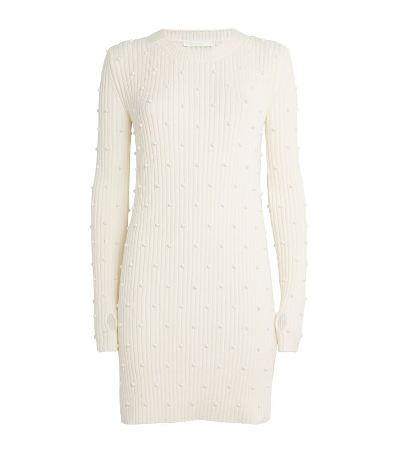 Helmut Lang Helmut Lang Cotton Embellished Sweater Dress