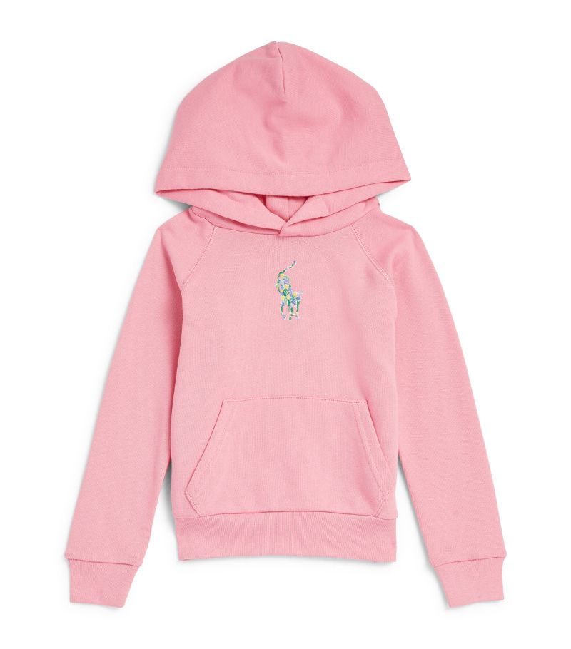 Ralph Lauren Kids Ralph Lauren Kids Embroidered Floral Polo Pony Hoodie (7-14 Years)