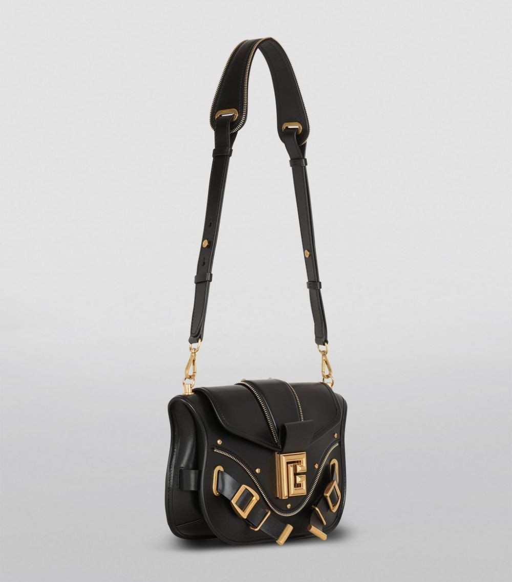 Balmain Balmain Leather Blaze Shoulder Bag