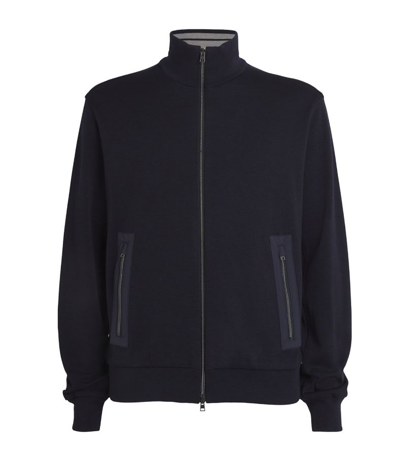 Herno Herno Virgin Wool Zip-Up Sweater