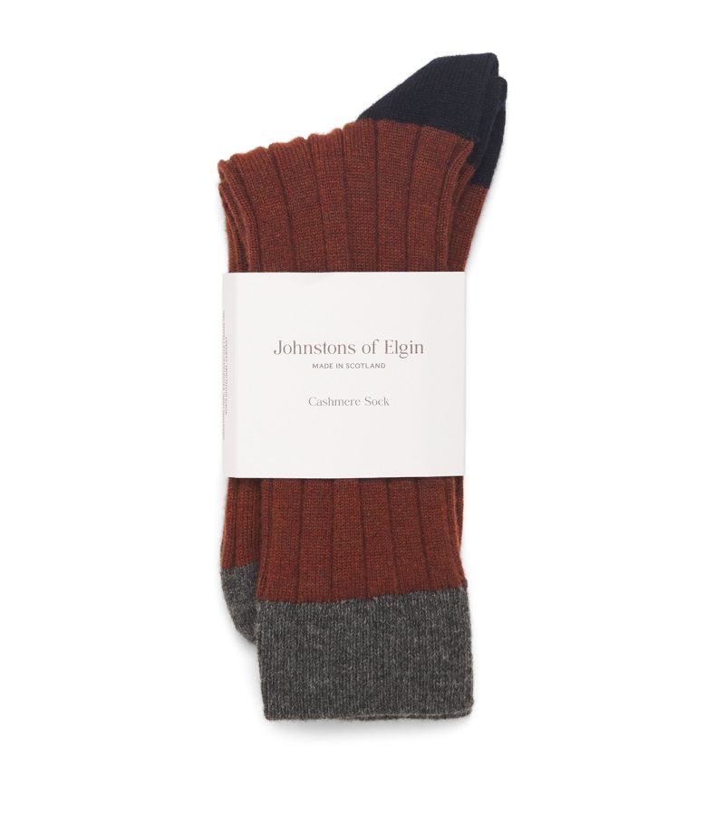 Johnstons Of Elgin Johnstons Of Elgin Cashmere-Blend Ribbed Socks