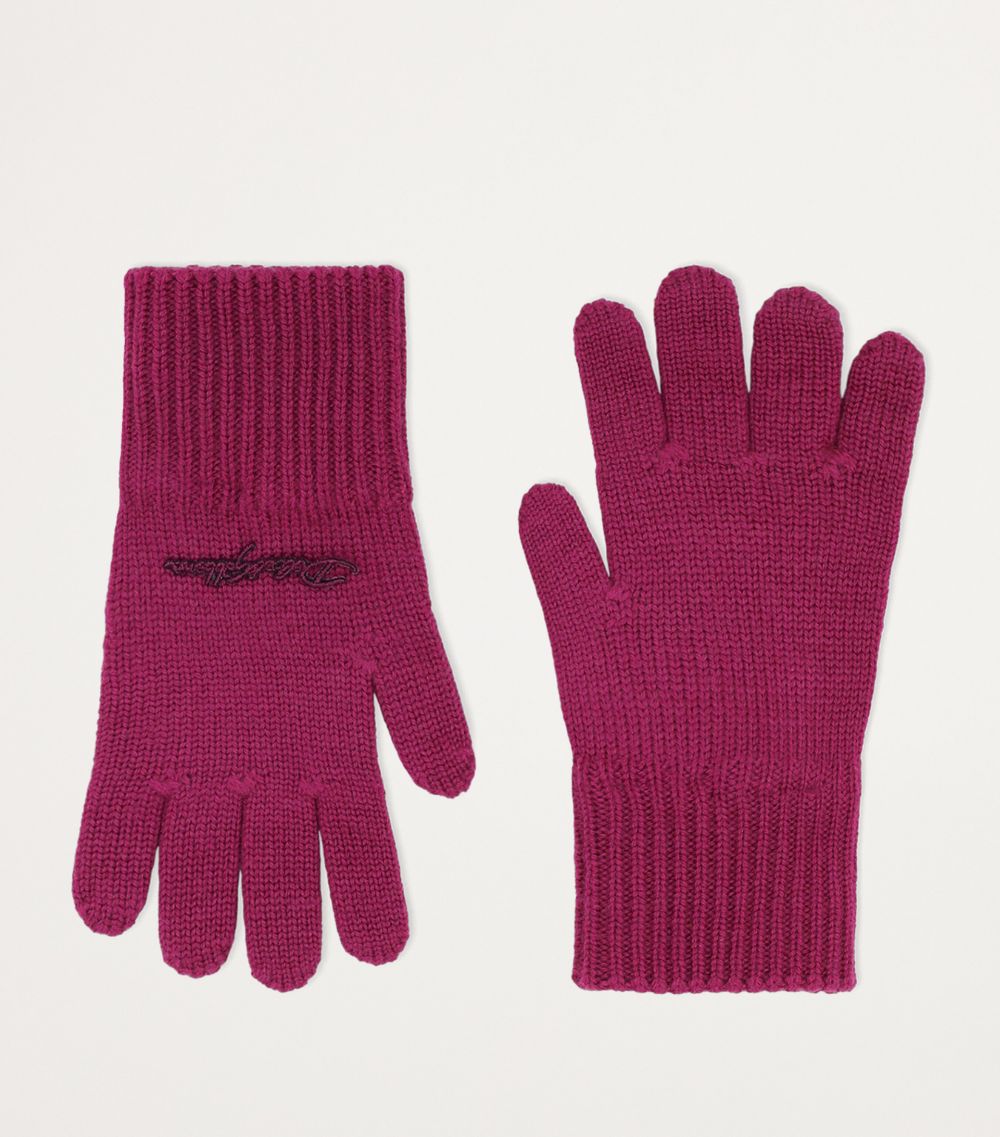 Dolce & Gabbana Dolce & Gabbana Kids Embroidered-Logo Gloves