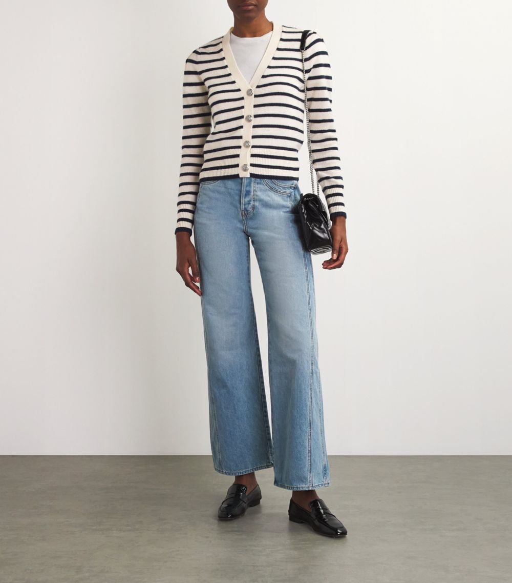 Veronica Beard Veronica Beard Cashmere Striped Solene Cardigan