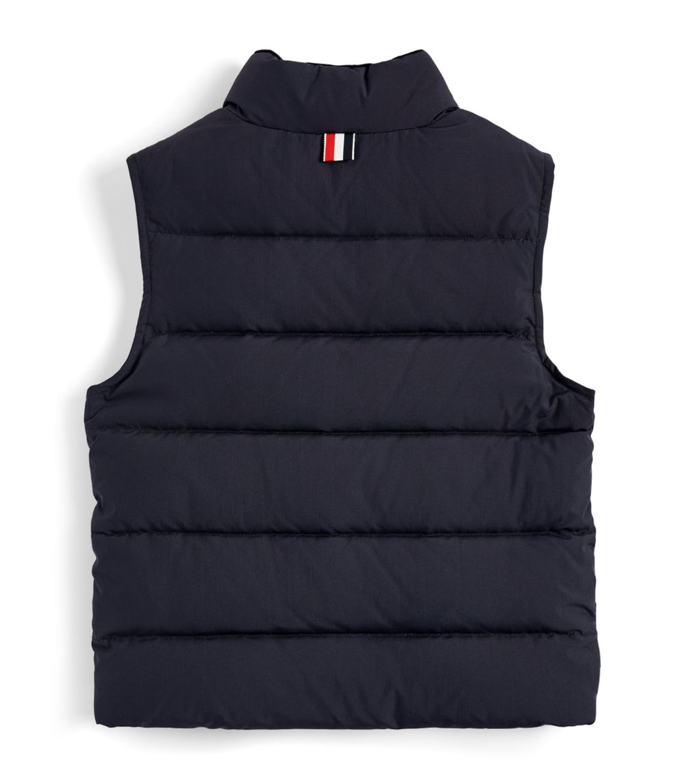  Thom Browne Kids Down 4-Bar Puffer Gilet (2-12 Years)