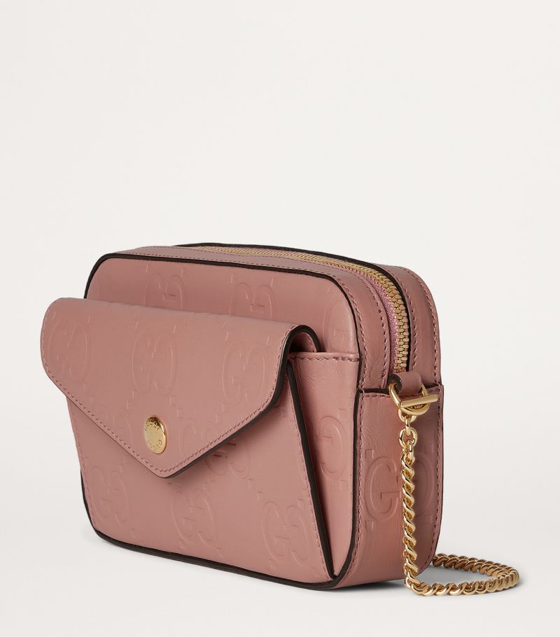 Gucci Gucci Super Mini Leather Gg Cross-Body Bag