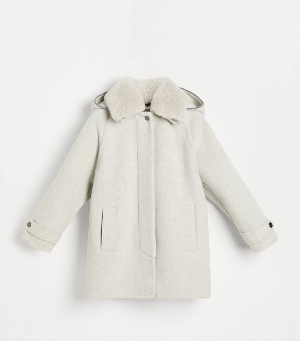 Brunello Cucinelli Kids Brunello Cucinelli Kids Wool-Cashmere Parka Coat