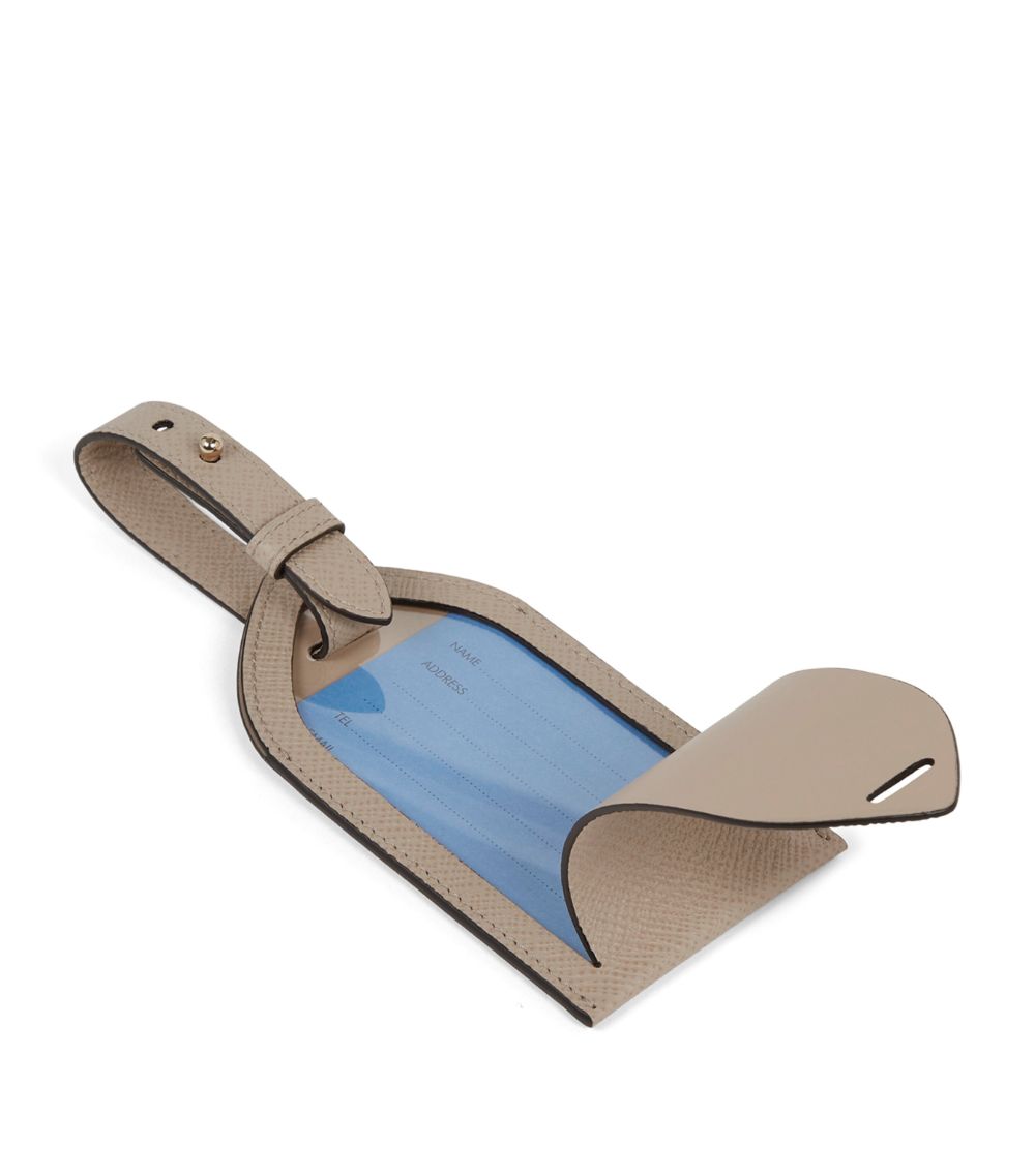 Smythson Smythson Leather Panama Luggage Tag