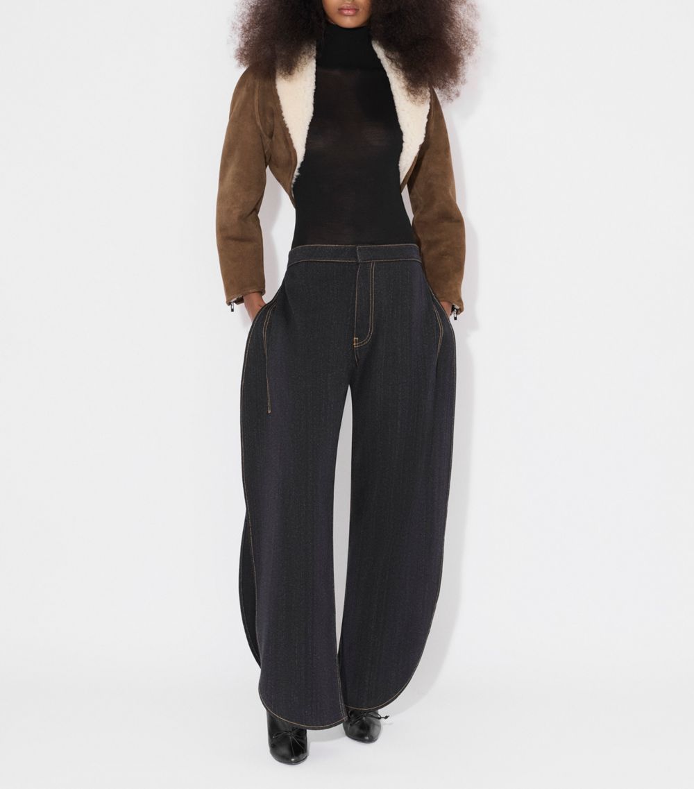 Alaïa Alaïa Cropped Shearling Jacket