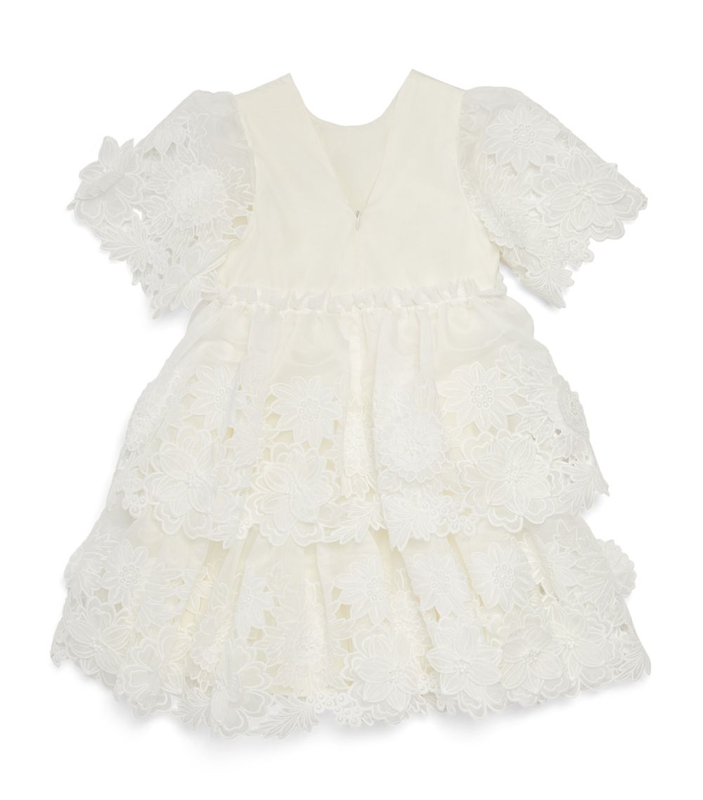 Tartine Et Chocolat Tartine Et Chocolat Floral Appliqué Ceremony Dress (2-12 Years)