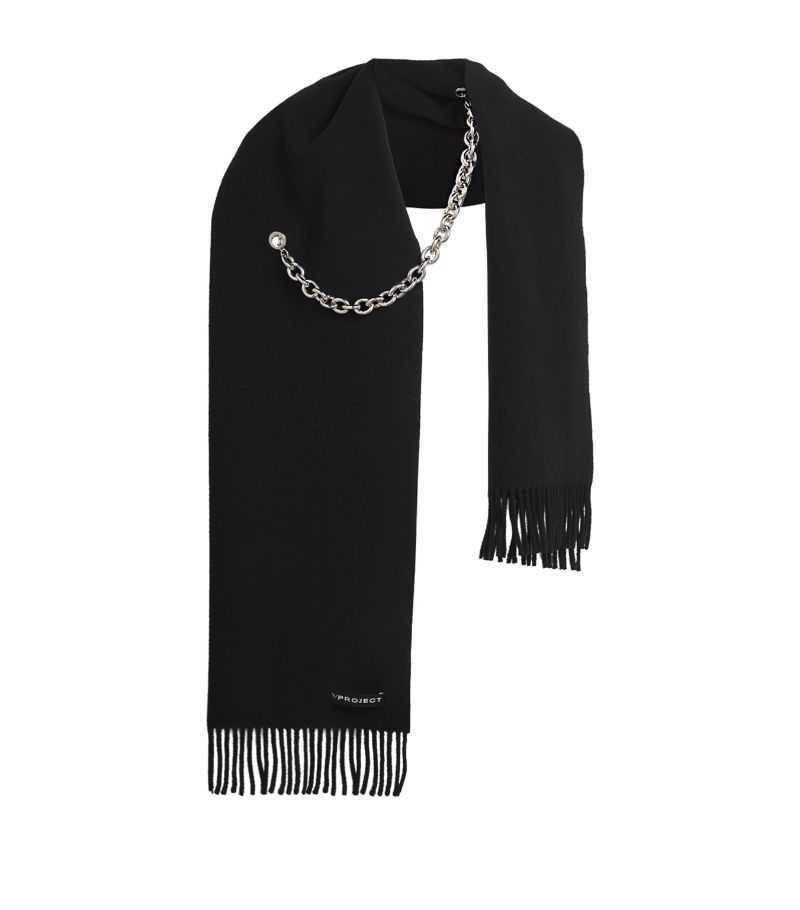 Y/Project Y/Project Virgin Wool Chain Scarf