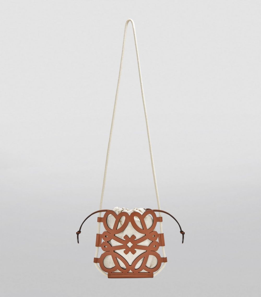 Loewe LOEWE x Paula's Ibiza Leather Anagram Cross-Body Bag