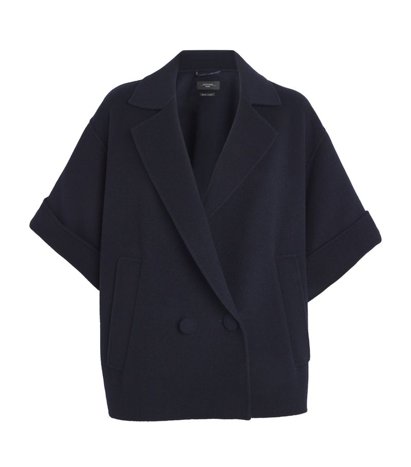 Weekend Max Mara Weekend Max Mara Wool Short-Sleeve Coat