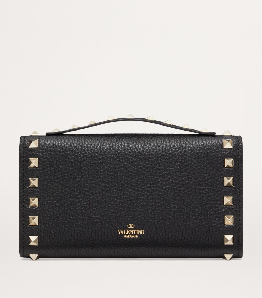 VALENTINO GARAVANI Valentino Garavani Leather Rockstud Chain Wallet