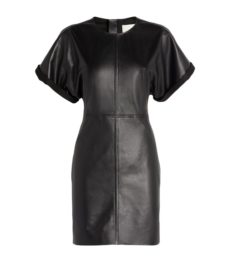 Isabel Marant Isabel Marant Leather Faustilia Mini Dress