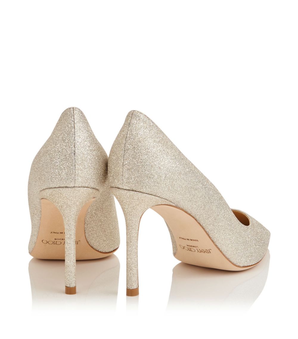 Jimmy Choo Jimmy Choo Romy 85 Glitter Pumps