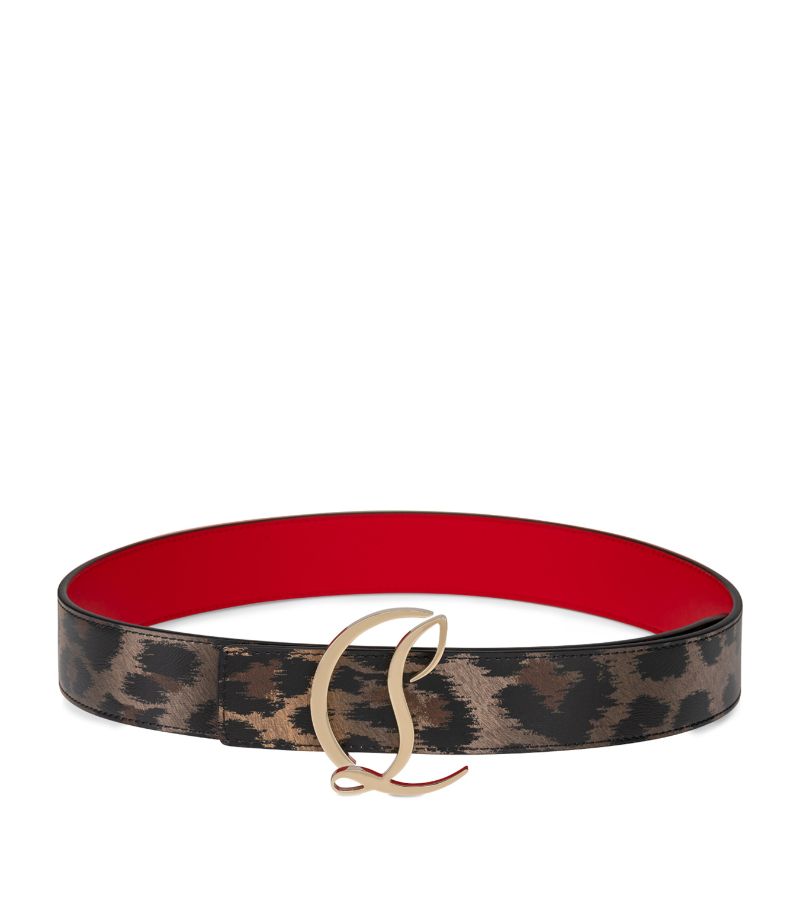 Christian Louboutin Christian Louboutin CL Logo Leather Belt