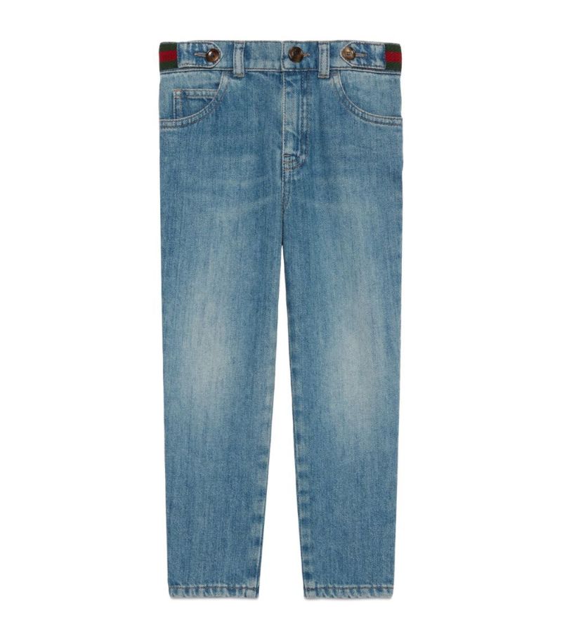 Gucci Gucci Kids Web Stripe Jeans (4-12 Years)